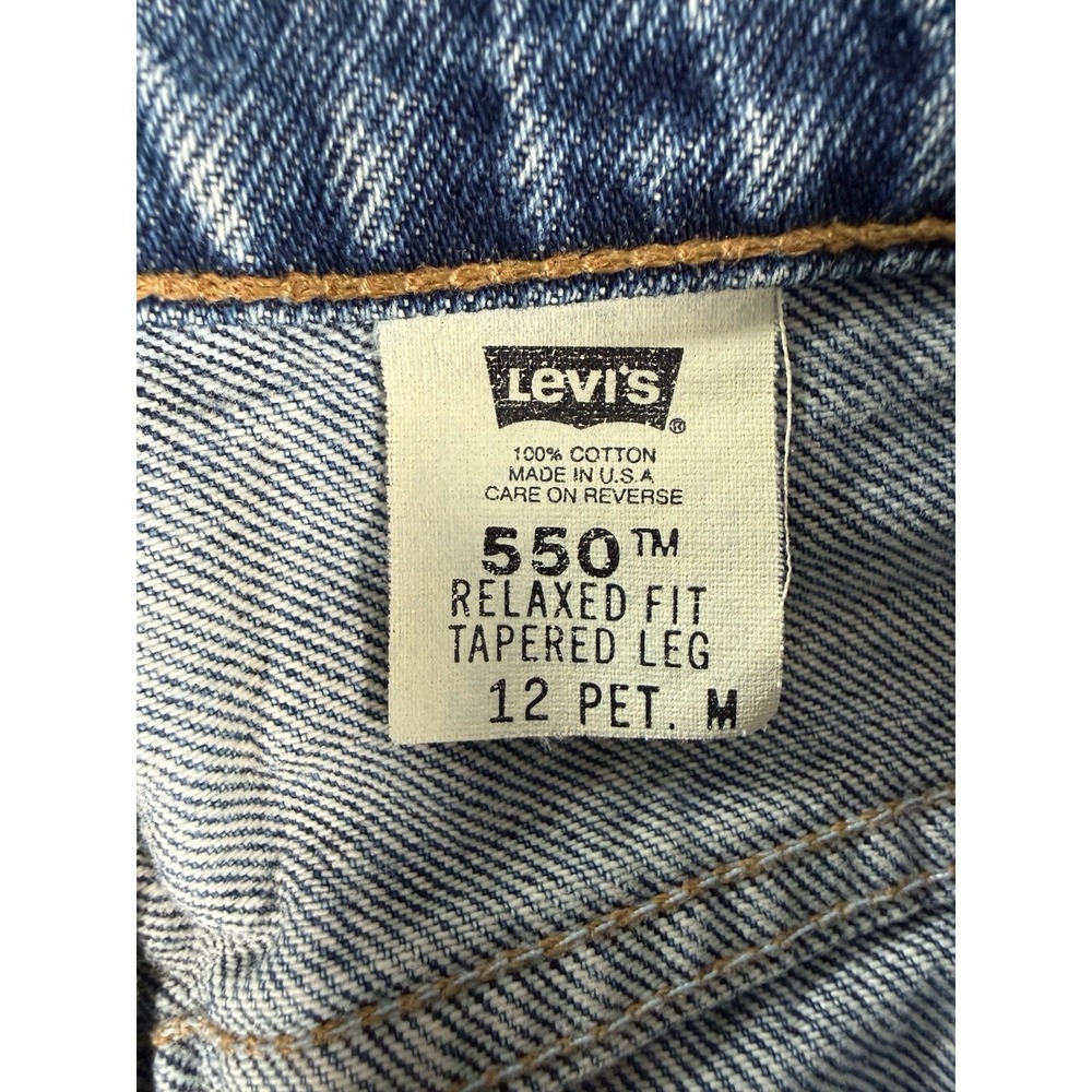 Levis 550 Jeans Womens 12p Relaxed Fit Tapered Leg Vintage 90's Made In USA - Picture 9 of 14